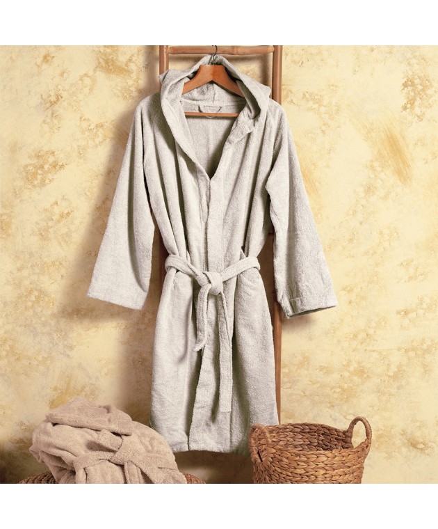 ΜΠΟΥΡΝΟΥΖΙ ΕΝΗΛΙΚΩΝ BLOOM ECRU LARGE Μπουρνούζια