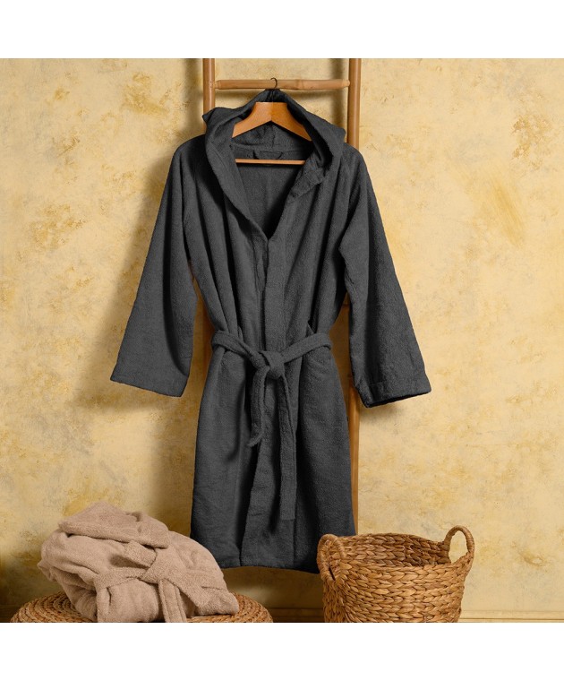 ΜΠΟΥΡΝΟΥΖΙ ΕΝΗΛΙΚΩΝ BLOOM DARK GREY XLARGE Μπουρνούζια