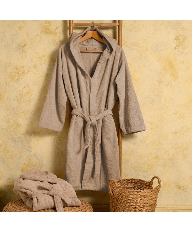 ΜΠΟΥΡΝΟΥΖΙ ΕΝΗΛΙΚΩΝ BLOOM BEIGE SMALL Μπουρνούζια