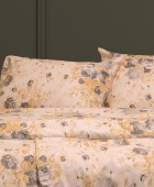 ΣΕΤ ΣΕΝΤΟΝΙΑ ΦΑΝΕΛΕΝΙΑ ΜΟΝΑ (Λ) PEONIA GREY (100Χ200+30) Σεντόνια Φανελένια Μονά