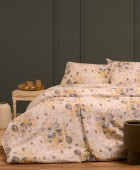 ΣΕΤ ΣΕΝΤΟΝΙΑ ΦΑΝΕΛΕΝΙΑ ΜΟΝΑ (Λ) PEONIA GREY (100Χ200+30) Σεντόνια Φανελένια Μονά