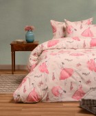 ΠΑΠΛΩΜΑΤΟΘΗΚΗ ΦΑΝΕΛΕΝΙΑ ΜΟΝΗ BALLET ECRU (165X245) WINTER LINE KIDS Παιδικές Παπλωματοθήκες