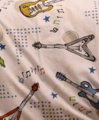 ΠΑΠΛΩΜΑΤΟΘΗΚΗ ΦΑΝΕΛΕΝΙΑ ΜΟΝΗ MUSIC ICE (165X245) WINTER LINE KIDS Παιδικές Παπλωματοθήκες