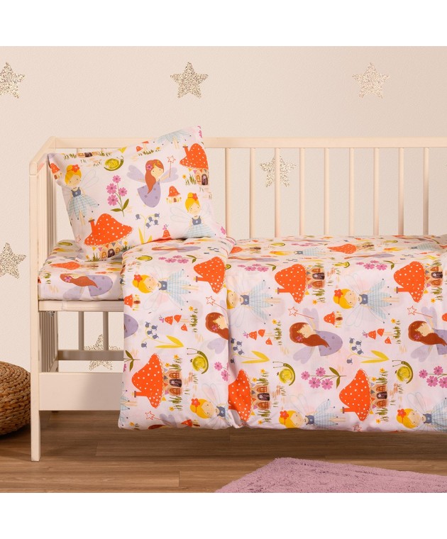 ΣΕΤ ΣΕΝΤΟΝΙΑ ΚΟΥΝΙΑΣ MAGIC PEACH BABY LINE (120X170) Βρεφικά Σεντόνια
