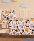ΣΕΤ ΣΕΝΤΟΝΙΑ ΚΟΥΝΙΑΣ EXPLORER BLUE BABY LINE (120X170) Βρεφικά Σεντόνια