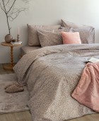 Σετ Παπλωματοθήκη Μονή Flannel Beauty 170x250 FB0227 Παπλωματοθήκες  Μονές Φανελένιες