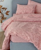 Σετ Παπλωματοθήκη Μονή Flannel Beauty 170x250 FB0233 Παπλωματοθήκες  Μονές Φανελένιες