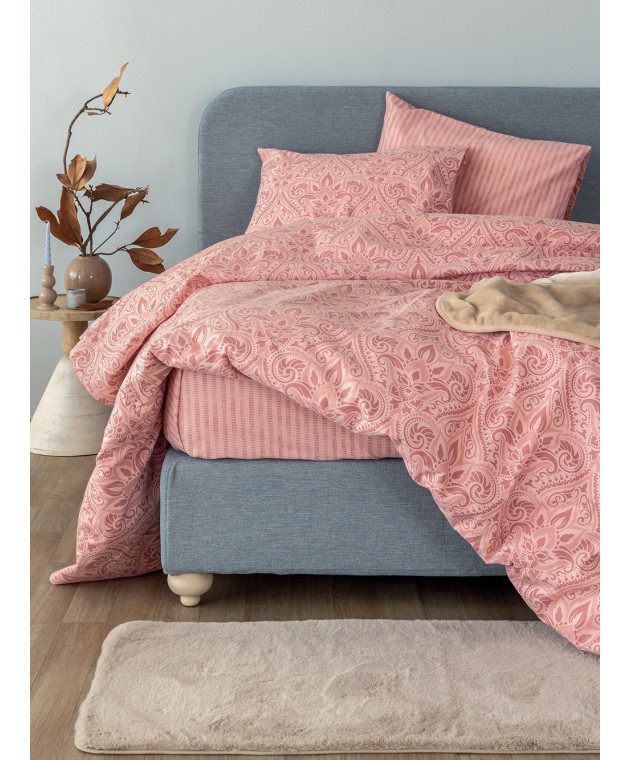 Σετ Παπλωματοθήκη Μονή Flannel Beauty 170x250 FB0233 Παπλωματοθήκες  Μονές Φανελένιες