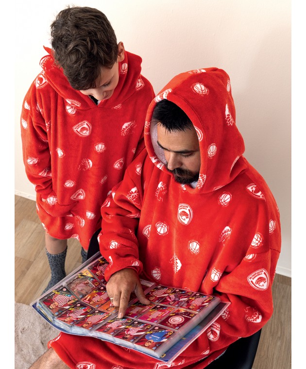Κουβέρτα HUHU OLYMPIACOS 90Χ100 Κουβέρτες Fleece Μονές