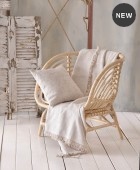 Ριχτάρι τριθέσιου (180Χ280) XAVIERA ECRU, RYTHMOS HOME  Ριχτάρια