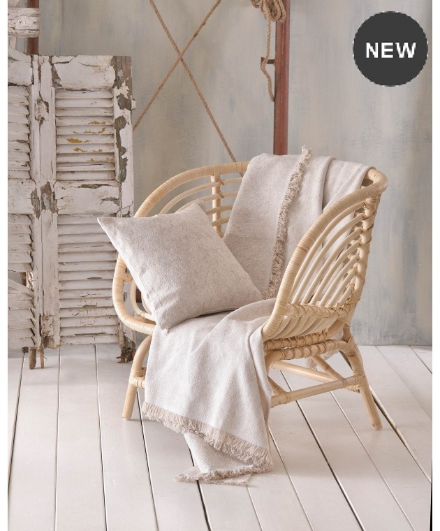 Ριχτάρι τριθέσιου (180Χ280) XAVIERA ECRU, RYTHMOS HOME  Ριχτάρια