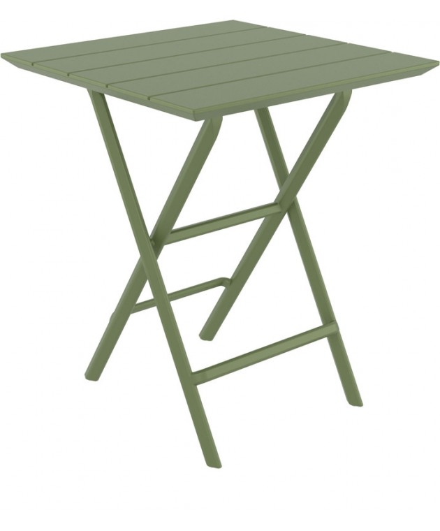HELEN OLIVE GREEN 60Χ60X74εκ. ΤΡΑΠΕΖΙ ΠΤΥΣ/ΝΟ ΠΟΛ/ΝΙΟΥ Rattan