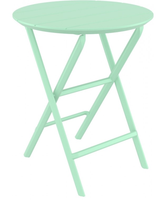 HELEN OPALINE GREEN Φ60X74εκ. ΤΡΑΠΕΖΙ ΠΤΥΣ/ΝΟ ΠΟΛ/ΝΙΟΥ Rattan