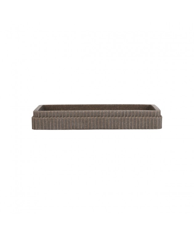 ESTIA ΔΙΣΚΟΣ ΜΠΑΝΙΟΥ WIRE ΡΗΤΙΝΗΣ ΓΚΡΙ 19x10.3x2.8cm 02-26219 Σαπουνοθήκη