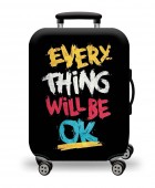 Κάλυμμα Βαλίτσας Large AMBER Everything Will Be Ok AM752-03 Ενηλίκων