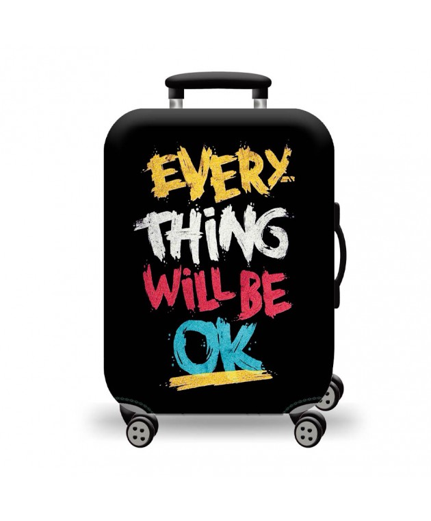 Κάλυμμα Βαλίτσας Large AMBER Everything Will Be Ok AM752-03 Ενηλίκων