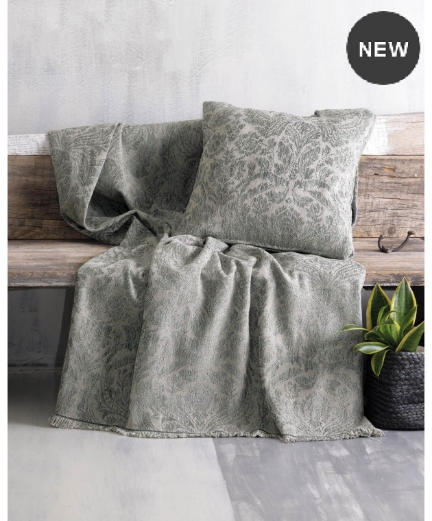 Ριχτάρι τριθέσιου (180X280) VILANO ΓΚΡΙ ΑΝΟΙΧΤΟ, RYTHMOS HOME 