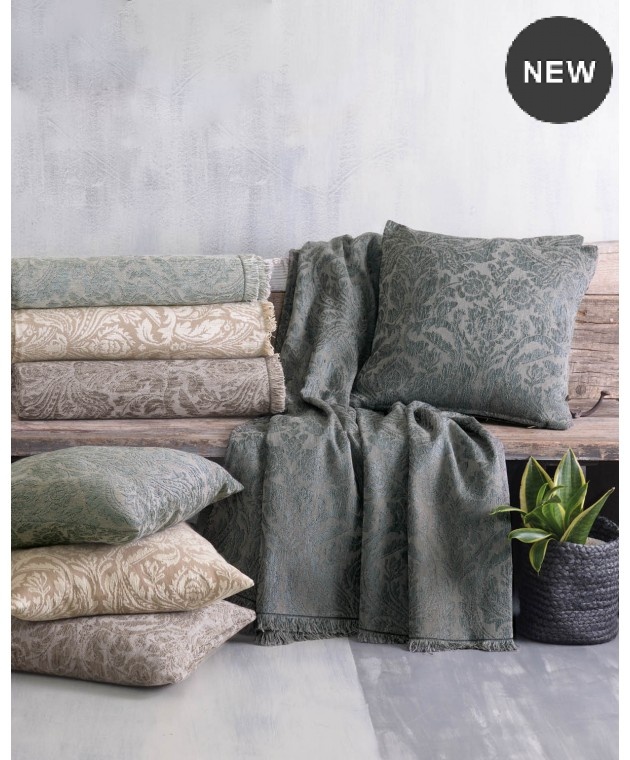 Ριχτάρι τριθέσιου (180X280) VILANO ΕΚΡΟΥ-ΜΠΕΖ, RYTHMOS HOME 