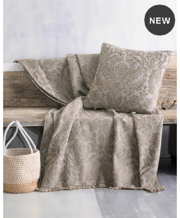 Ριχτάρι τριθέσιου (180X280) VILANO ΓΚΡΙ ΣΚΟΥΡΟ, RYTHMOS HOME 