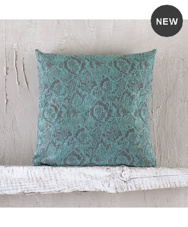 Διακοσμητική μαξιλαροθήκη (40Χ40) SNAKE ΠΕΤΡΟΛ, RYTHMOS HOME 