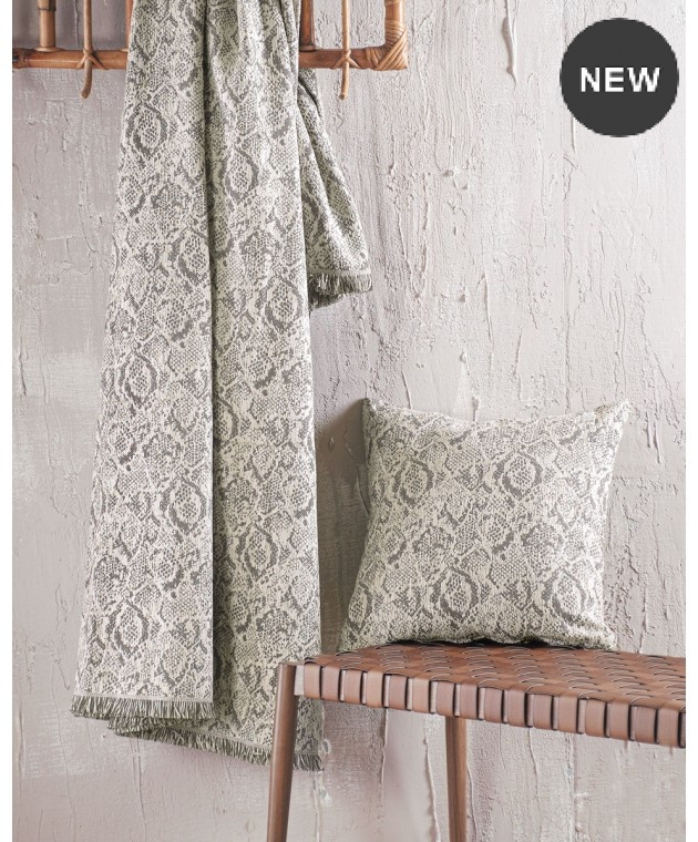 Ριχτάρι διθέσιου (180X240) SNAKE ΓΚΡΙ, RYTHMOS HOME 