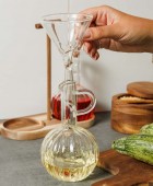 ESTIA ΔΟΧΕΙΑ ΓΙΑ ΛΑΔΙ/ΞΥΔΙ ALLURE ΓΥΑΛΙΝΑ ΣΕΤ 2 TEM ΣΕ ΞΥΛΙΝΗ ΒΑΣΗ Αλατοπίπερα - Λαδόξυδα