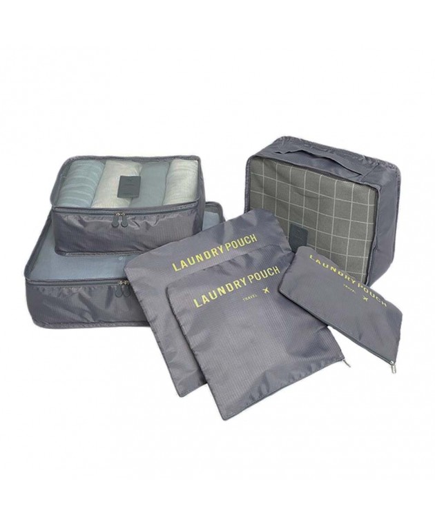 Τσάντες οργάνωσης βαλίτσας AMBER 6 τεμάχια Γκρι AM2002 Τσάντες Οργάνωσης