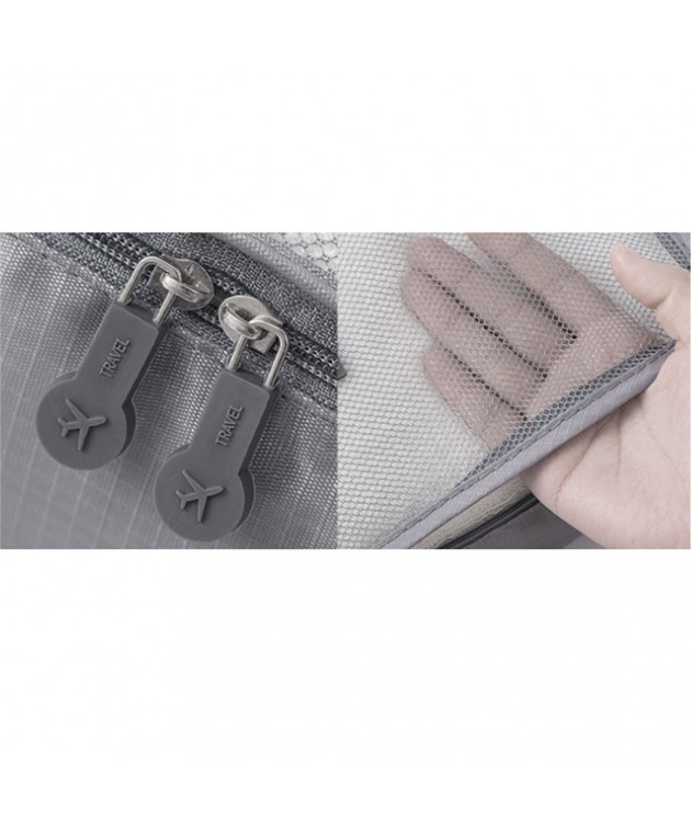 Τσάντες οργάνωσης βαλίτσας AMBER 6 τεμάχια Γκρι AM2002 Τσάντες Οργάνωσης