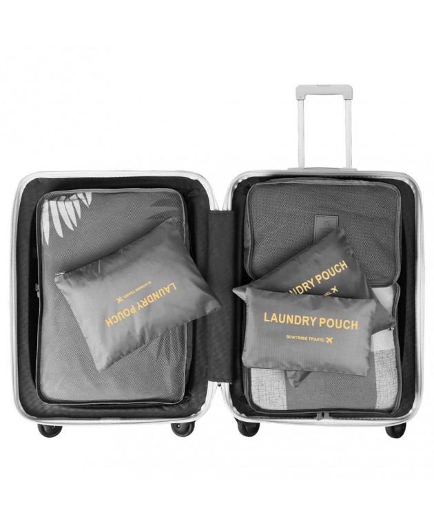 Τσάντες οργάνωσης βαλίτσας AMBER 6 τεμάχια Γκρι AM2002 Τσάντες Οργάνωσης