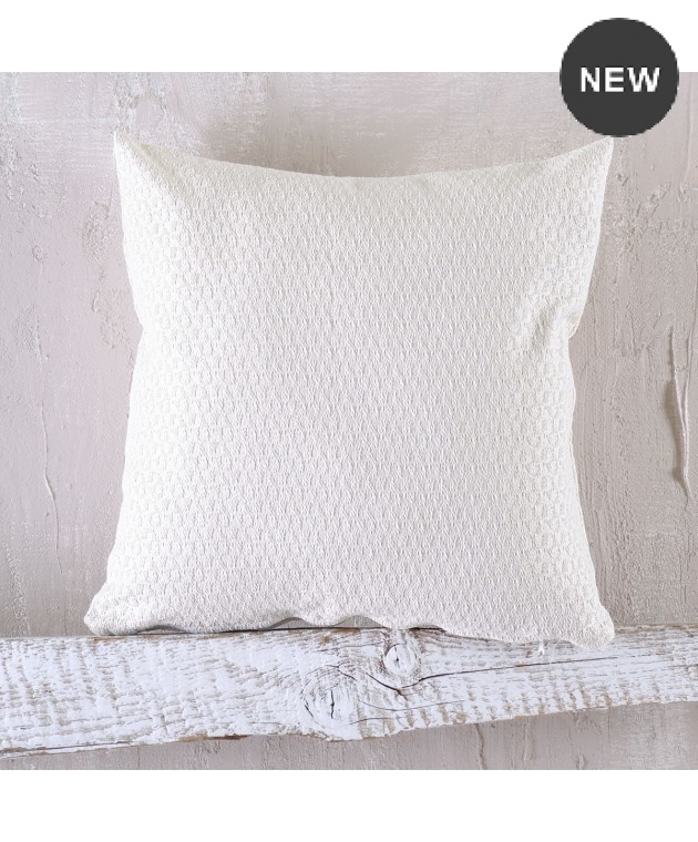 Διακοσμητική μαξιλαροθήκη (40Χ40) REEVES ΕΚΡΟΥ, RYTHMOS HOME 