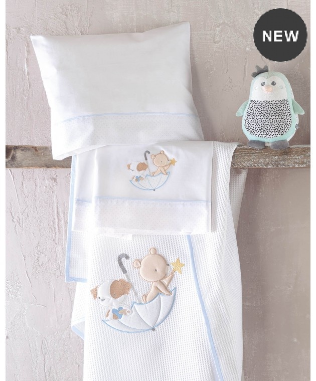 Κουβέρτα πικέ κούνιας (120Χ150) UMBRELLA FLIGHT ΣΙΕΛ, RYTHMOS HOME ΝΕΕΣ ΑΦΙΞΕΙΣ