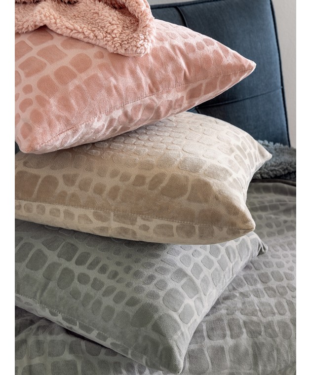 Διακοσμητική Μαξιλαροθήκη Home Décor 45x45 FLO BEIGE Μαξιλαροθήκες