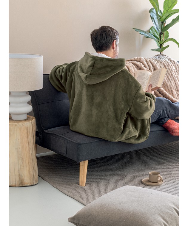 Κουβέρτα HUHU/2 90x100 KHAKI Κουβέρτες Fleece Μονές