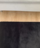 Χαλί 133x190 Γουνάκι Felicity Black Γούνινα Χαλιά