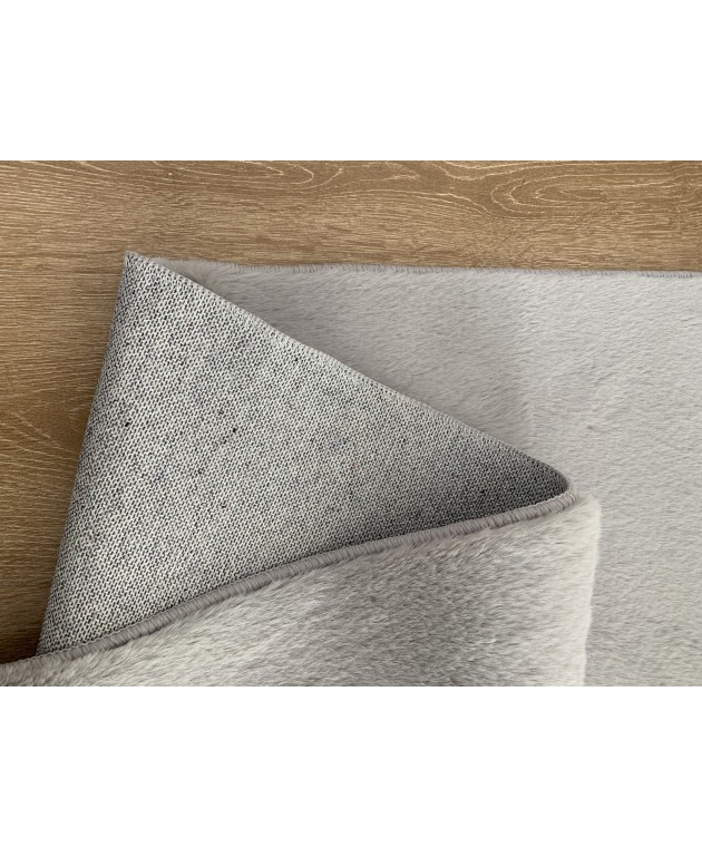 Χαλιά Σετ Κρεβατοκάμαρας 3 Τεμ Γουνάκι Felicity Silver Grey Χαλιά Κρεβατοκάμαρας