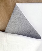 Χαλιά Σετ Κρεβατοκάμαρας 3 Τεμ Γουνάκι Felicity White Χαλιά Κρεβατοκάμαρας