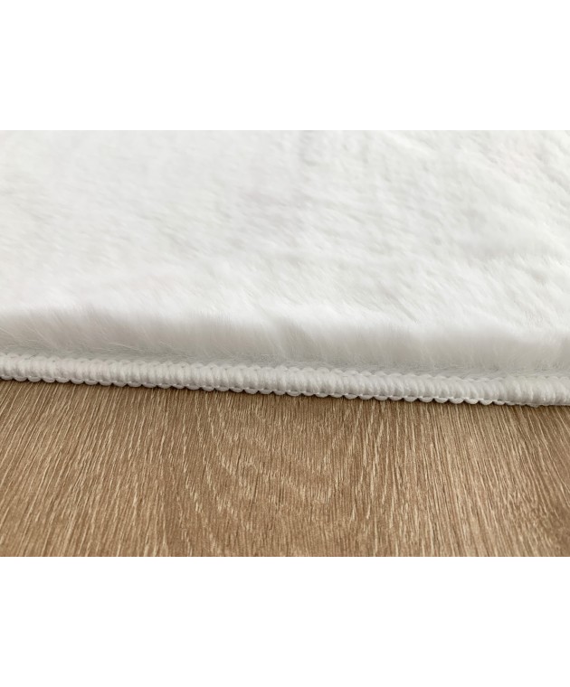 Χαλιά Σετ Κρεβατοκάμαρας 3 Τεμ Γουνάκι Felicity White Χαλιά Κρεβατοκάμαρας