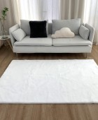 Χαλιά Σετ Κρεβατοκάμαρας 3 Τεμ Γουνάκι Felicity White Χαλιά Κρεβατοκάμαρας