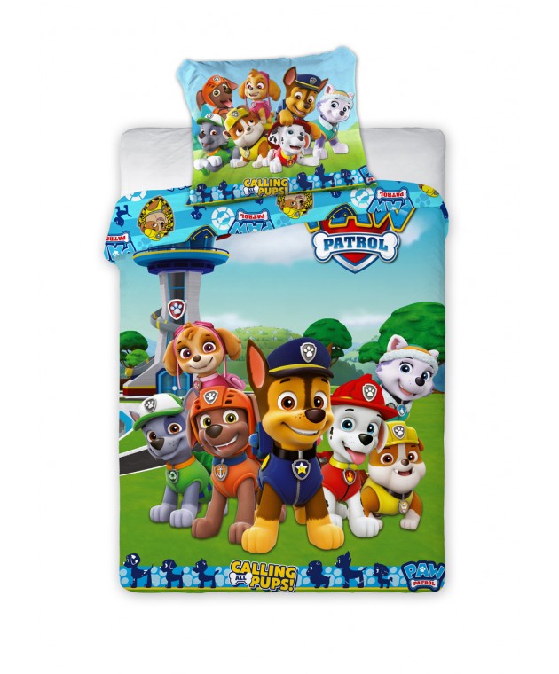 Σετ Παπλωματοθήκη 2 Όψεων Κούνιας 100x135 Paw Patrol 60 Βρεφικές Παπλωματοθήκες