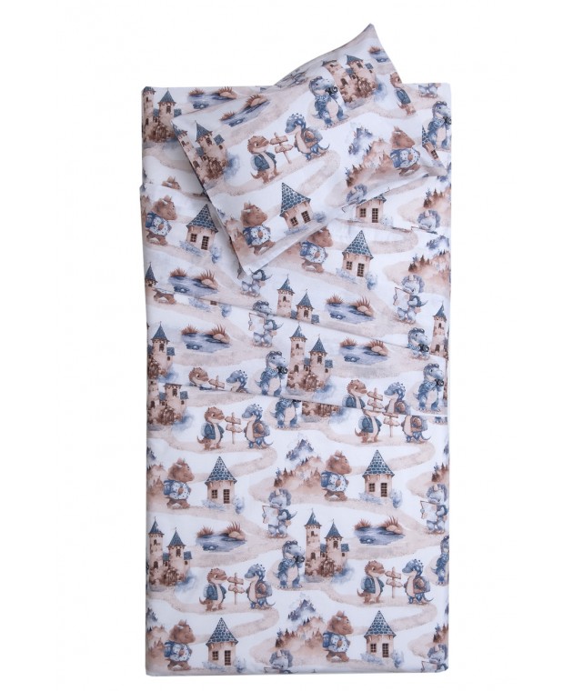 Σετ Σεντόνια Κούνιας 120x160 Ντράκο Βρεφικά Σεντόνια