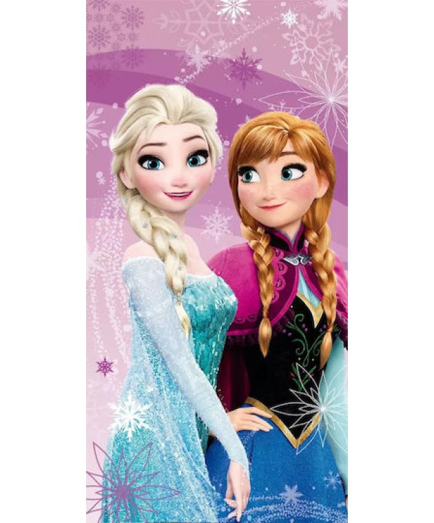 Πετσέτα Σώματος Βελουτέ 70x140 Frozen 48 Πετσέτες Θαλάσσης Παιδικές