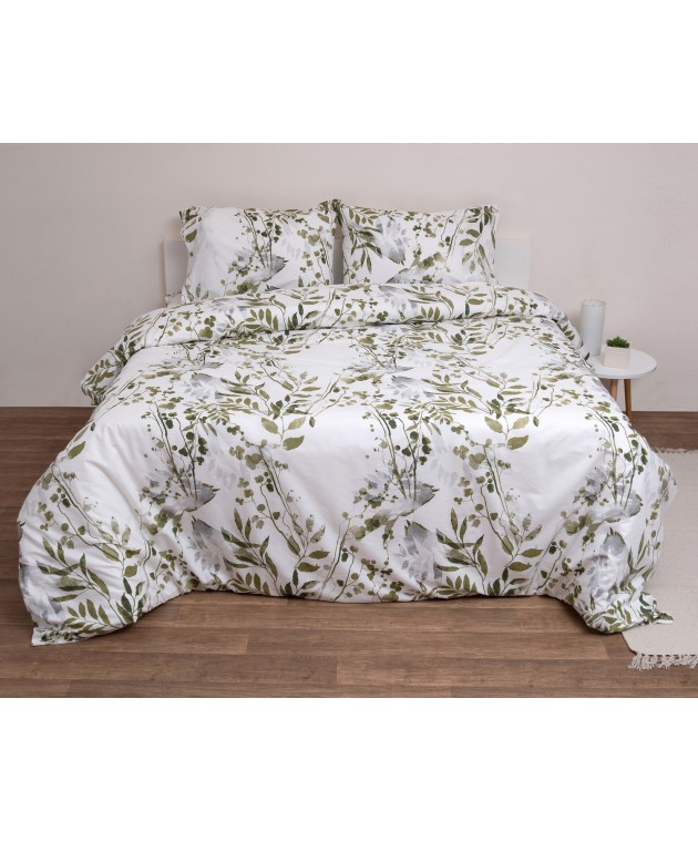 Σετ Πάπλωμα Ημίδιπλο 180x240 Όλιβ Παπλώματα Ημίδιπλα