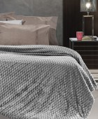 Σετ 2τμχ Κουβέρτα Smoothie Anthracite 220x240 Κουβέρτες Fleece Υπέρδιπλες