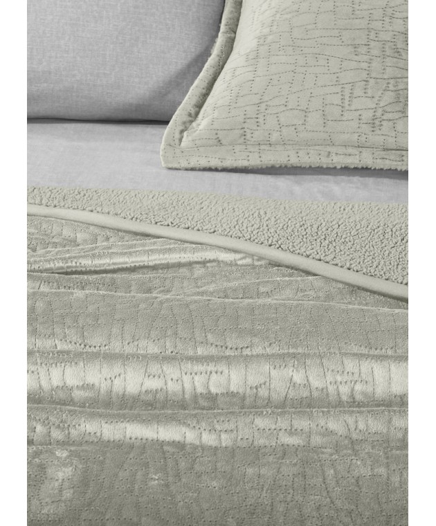 Σετ 2τμχ Κουβέρτα Bolzano Khaki 180x220 