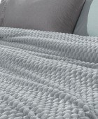 Σετ 2τμχ Κουβέρτα Smoothie Silver 160x220 Κουβέρτες Fleece Μονές