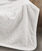 Ριχτάρι Bolzano Ivory 130x170 + Διακοσμητικό Μαξιλάρι Πολυθρόνας