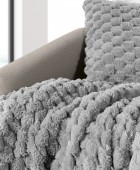 Ριχτάρι Elixir Silver 120x160 + Διακοσμητική Μαξιλαροθήκη Πολυθρόνας