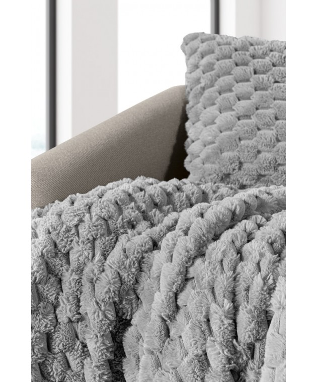 Ριχτάρι Elixir Silver 120x160 + Διακοσμητική Μαξιλαροθήκη Πολυθρόνας