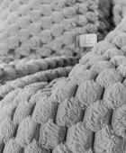 Ριχτάρι Elixir Silver 120x160 + Διακοσμητική Μαξιλαροθήκη Πολυθρόνας