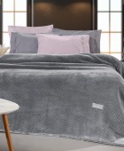 Κουβέρτα Cheval Silver 220x240 Κουβέρτες Βελουτέ Υπέρδιπλες